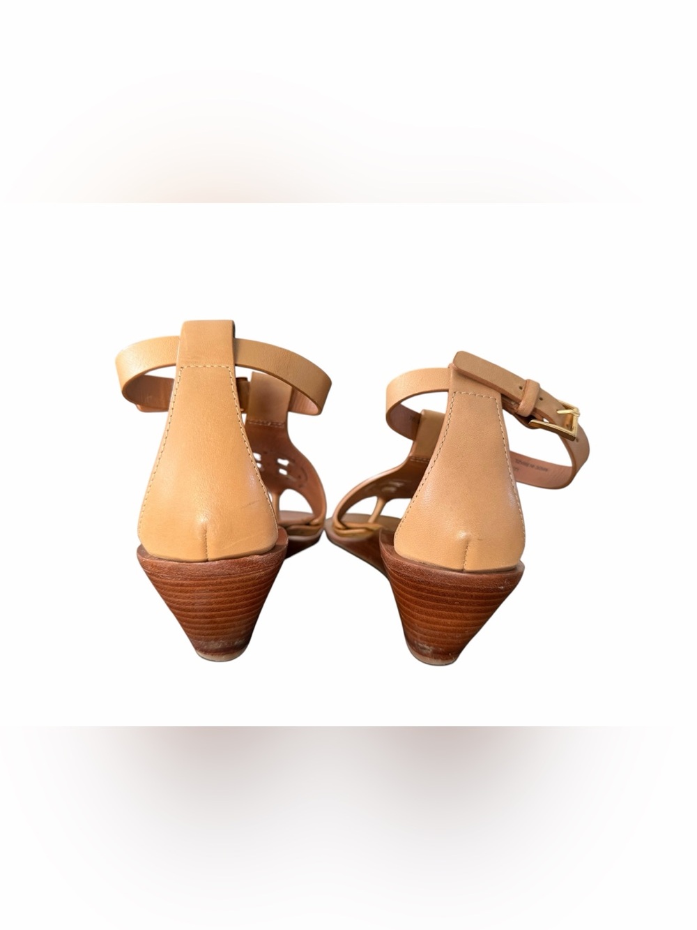 Tory Burch Leather Wedge Sandals - Picture 6 of 7